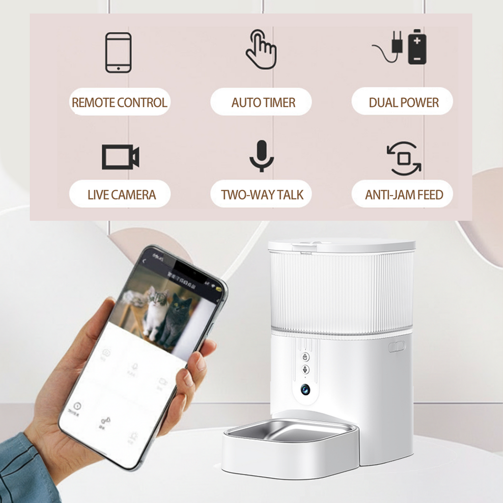 Automatic Cat Feeder with Camera – SmartView X42