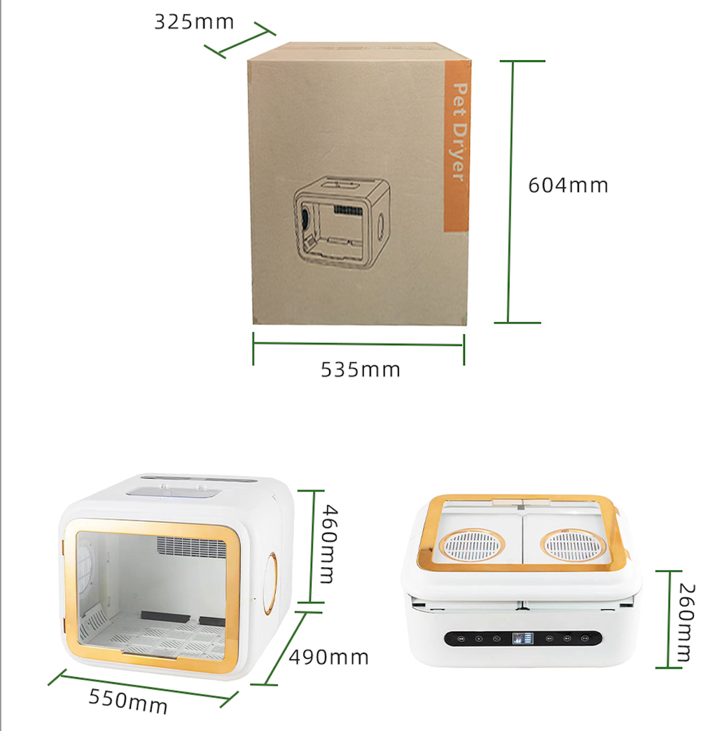 Pet Dryer Box for Cats – AeroDry X55 Quiet & Gentle Drying