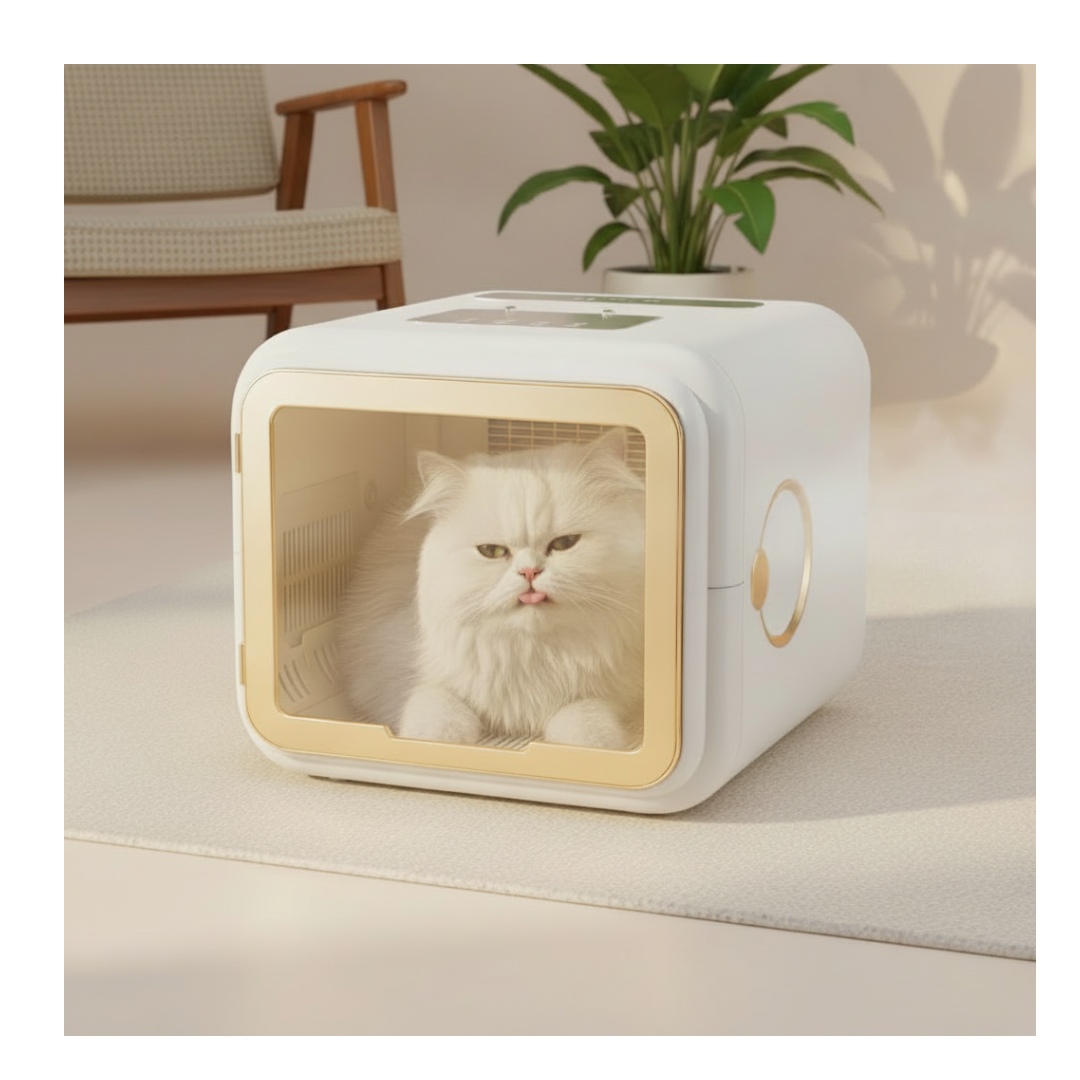 Pet Dryer Box for Cats – AeroDry X55 Quiet & Gentle Drying