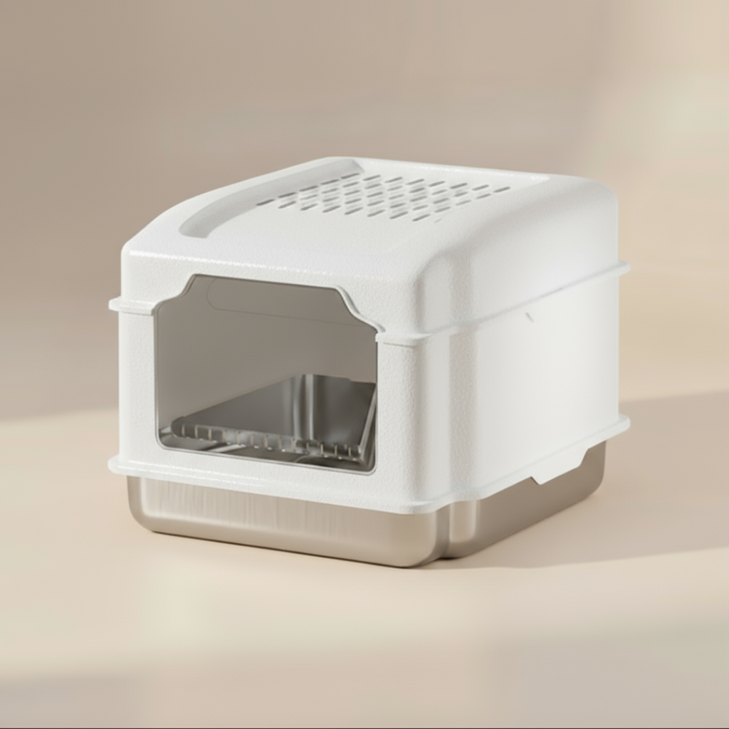 Stainless Steel Litter Box – S5 Hygienic & Easy to Clean