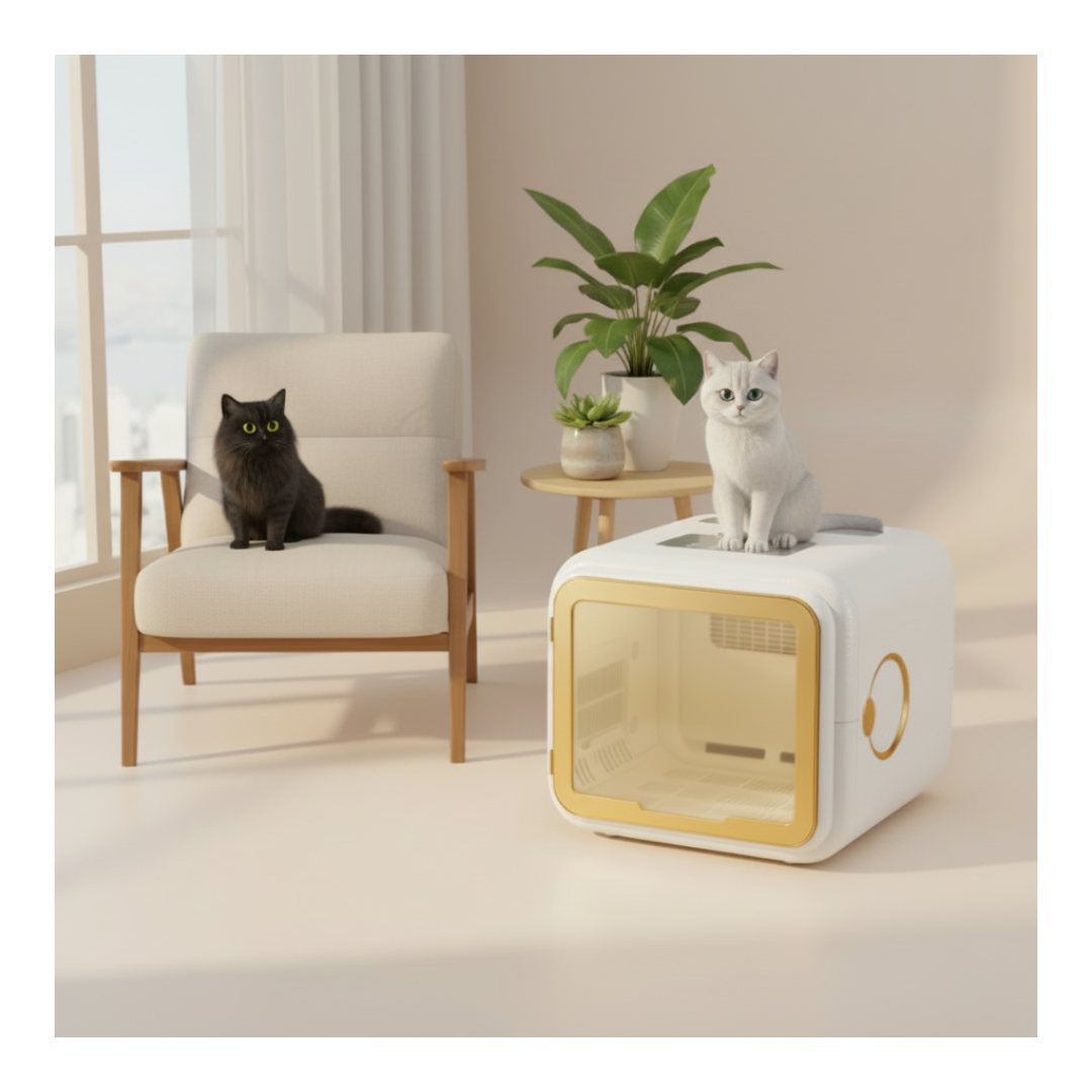 Pet Dryer Box for Cats – AeroDry X55 Quiet & Gentle Drying